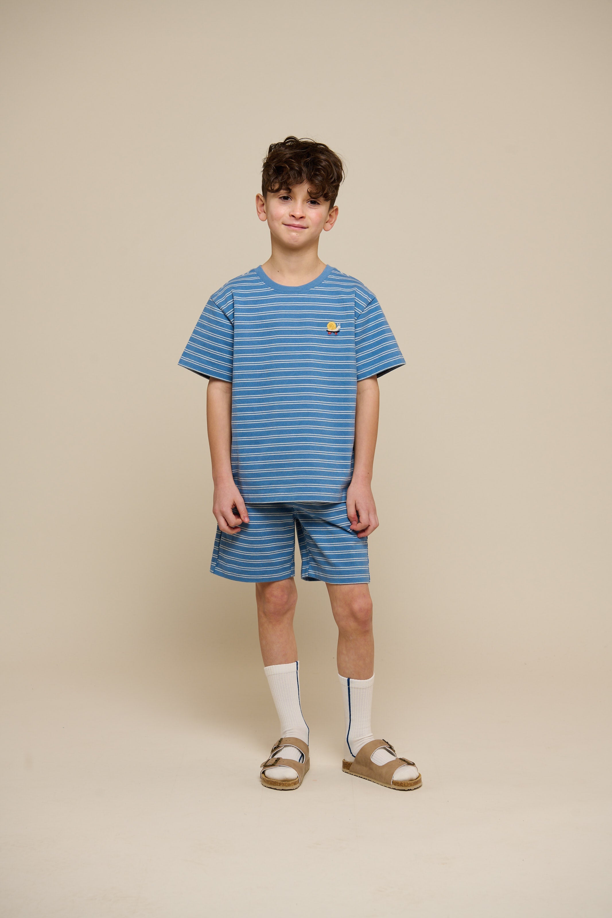 Gestreifte Jersey Shorts - Tween - Dusty Blue | 101184 Otto