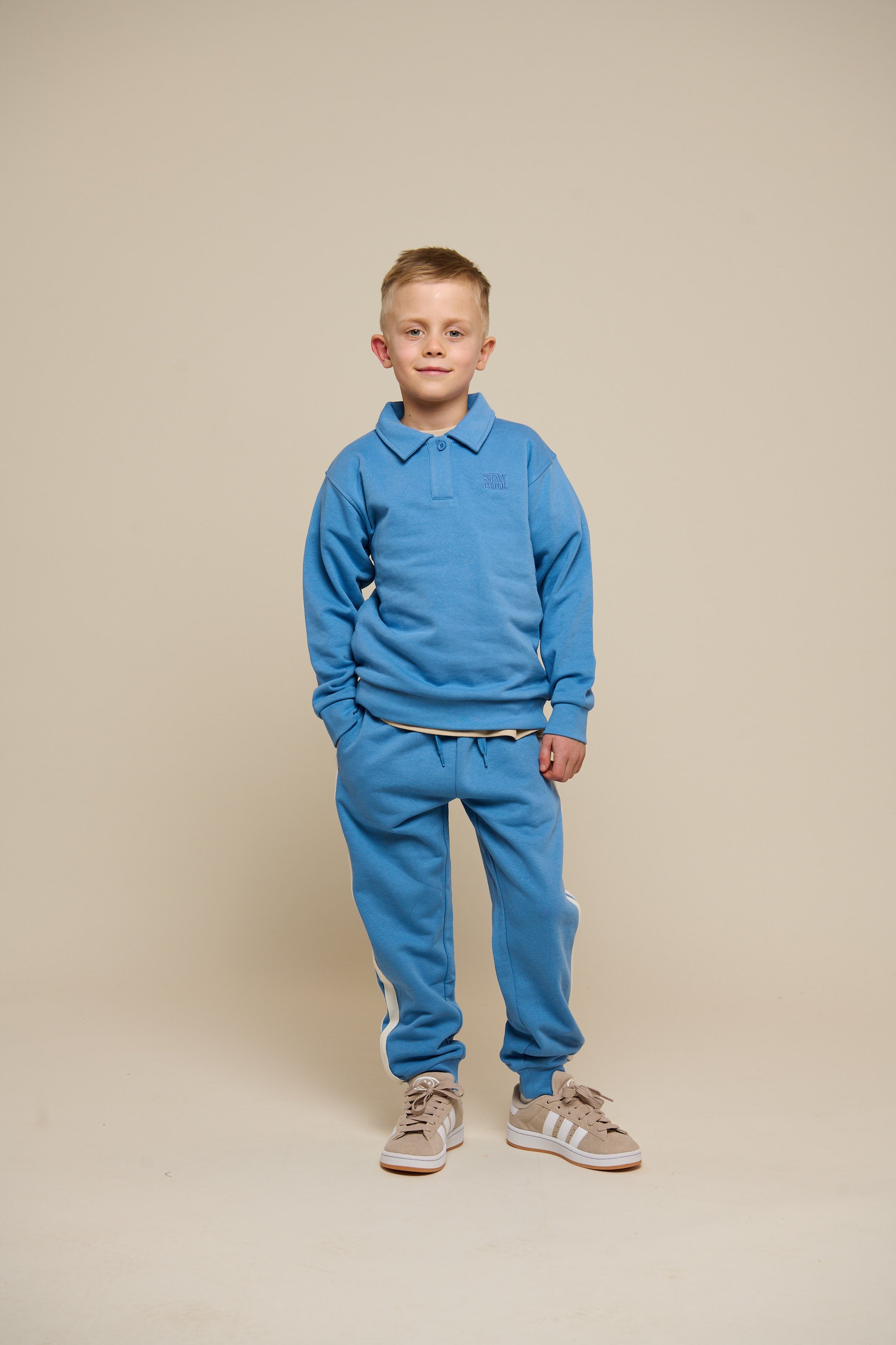 Polo-Sweatshirt - Tween - Dusty Blue | 101254 Carter
