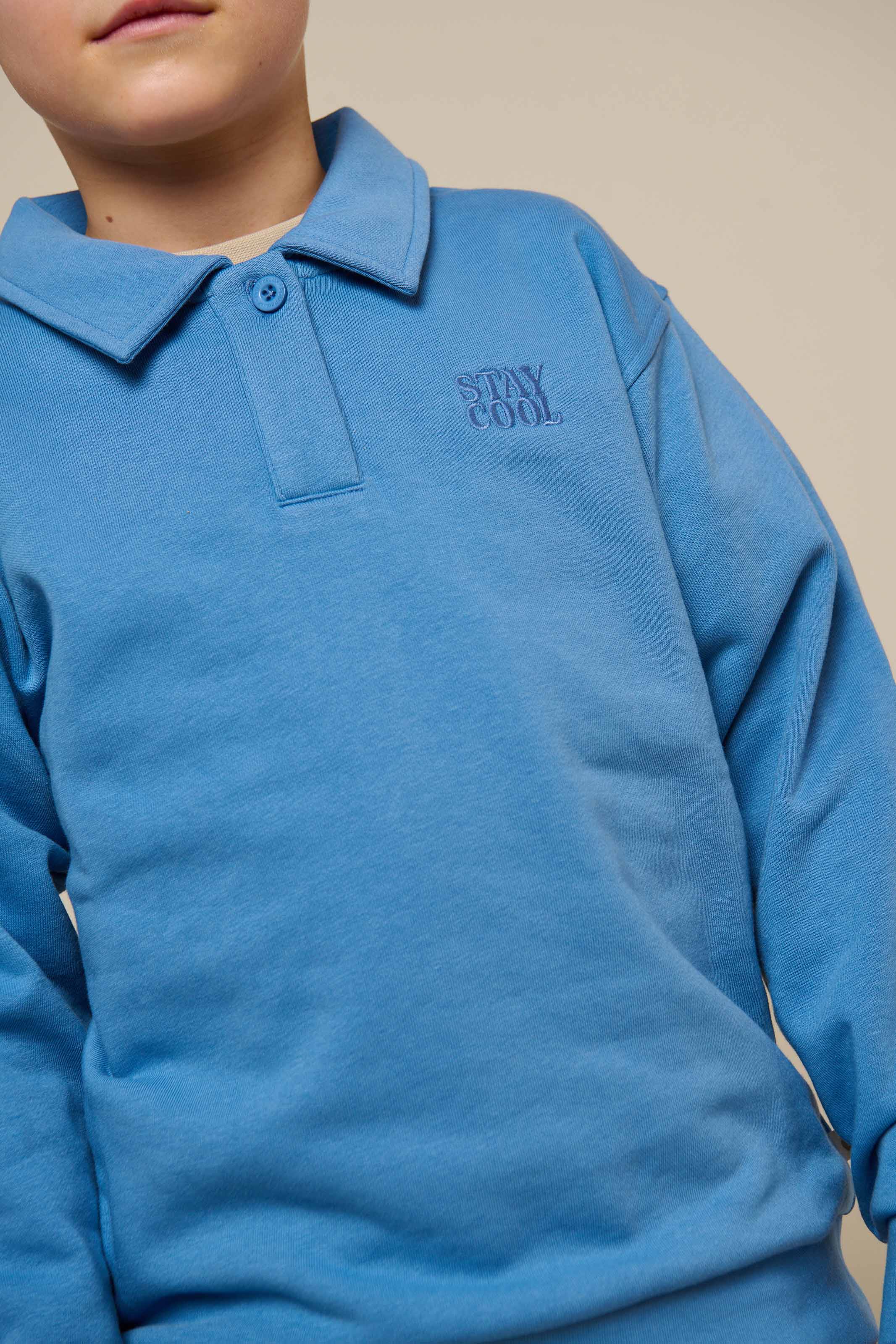 Polo-Sweatshirt - Tween - Dusty Blue | 101254 Carter