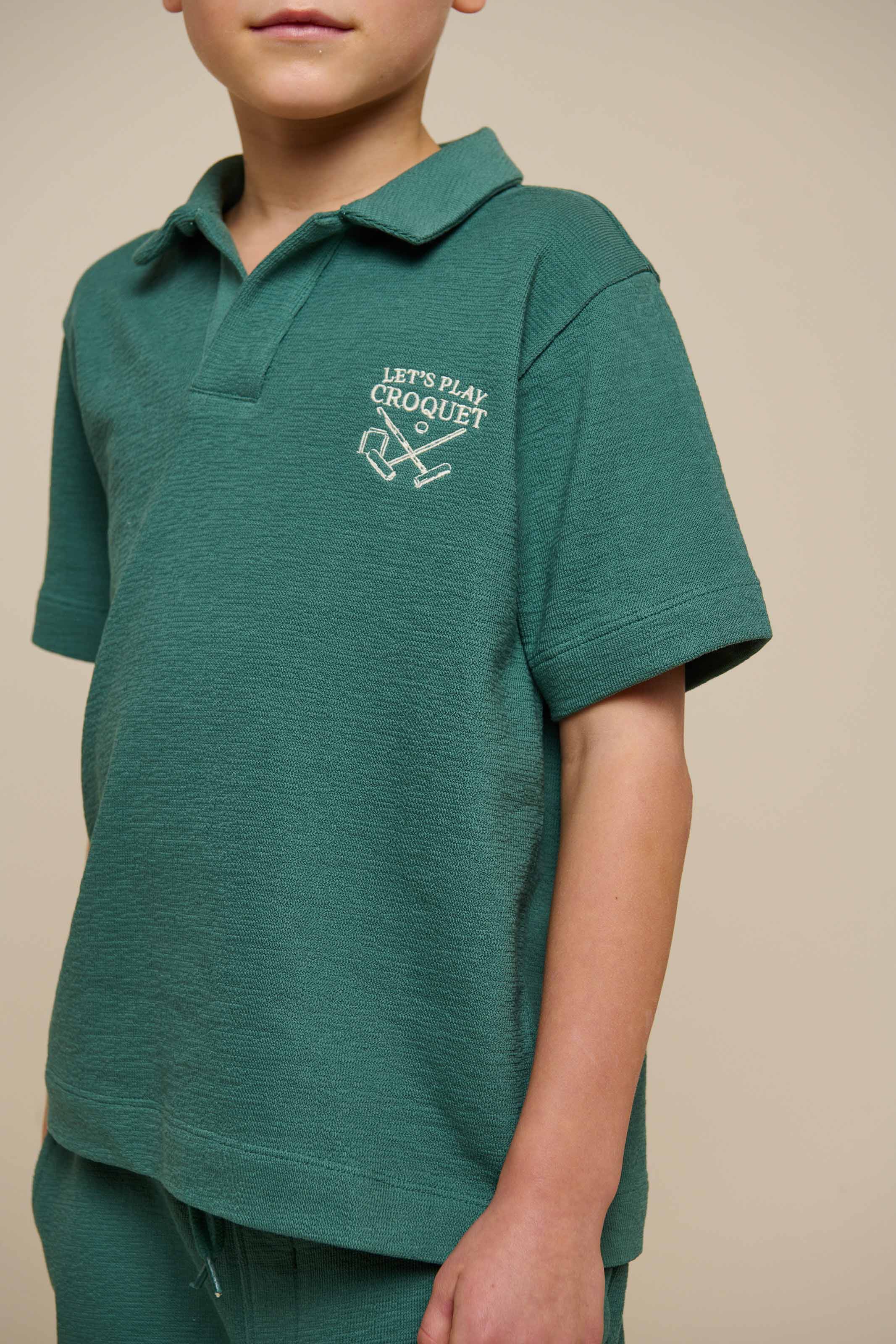 Strukturiertes Jersey-Poloshirt - Tween - Tropical Green | 101216 Sonny