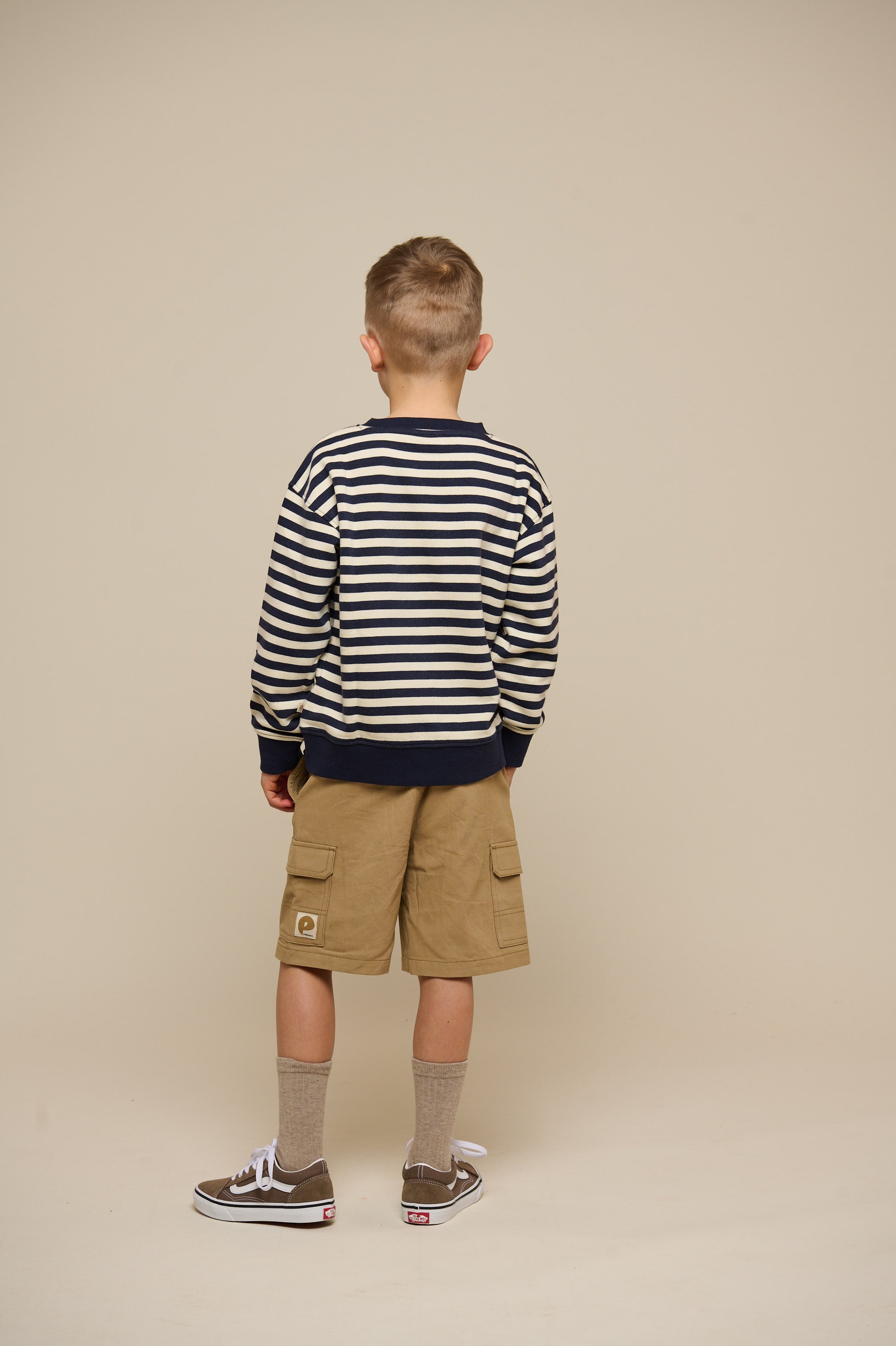 Gestreiftes Crewneck Sweatshirt - Tween - Navy Stripe | 101345 Cole