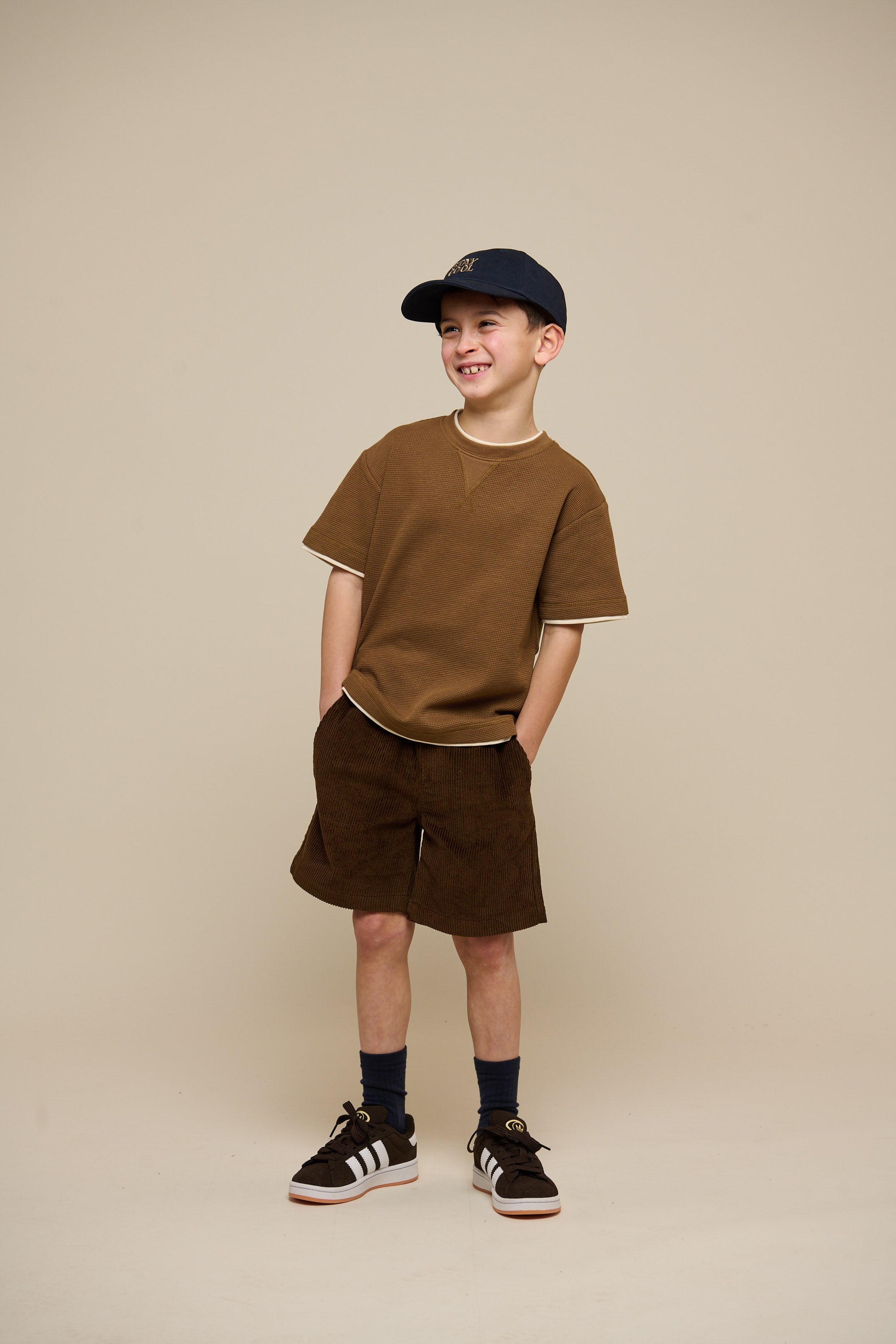 Texturiertes T-Shirt - Tween - Coffee | 100712 Malthe