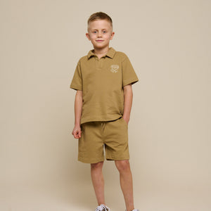 Strukturiertes Jersey-Poloshirt - Tween - Khaki | 101218 Sonny