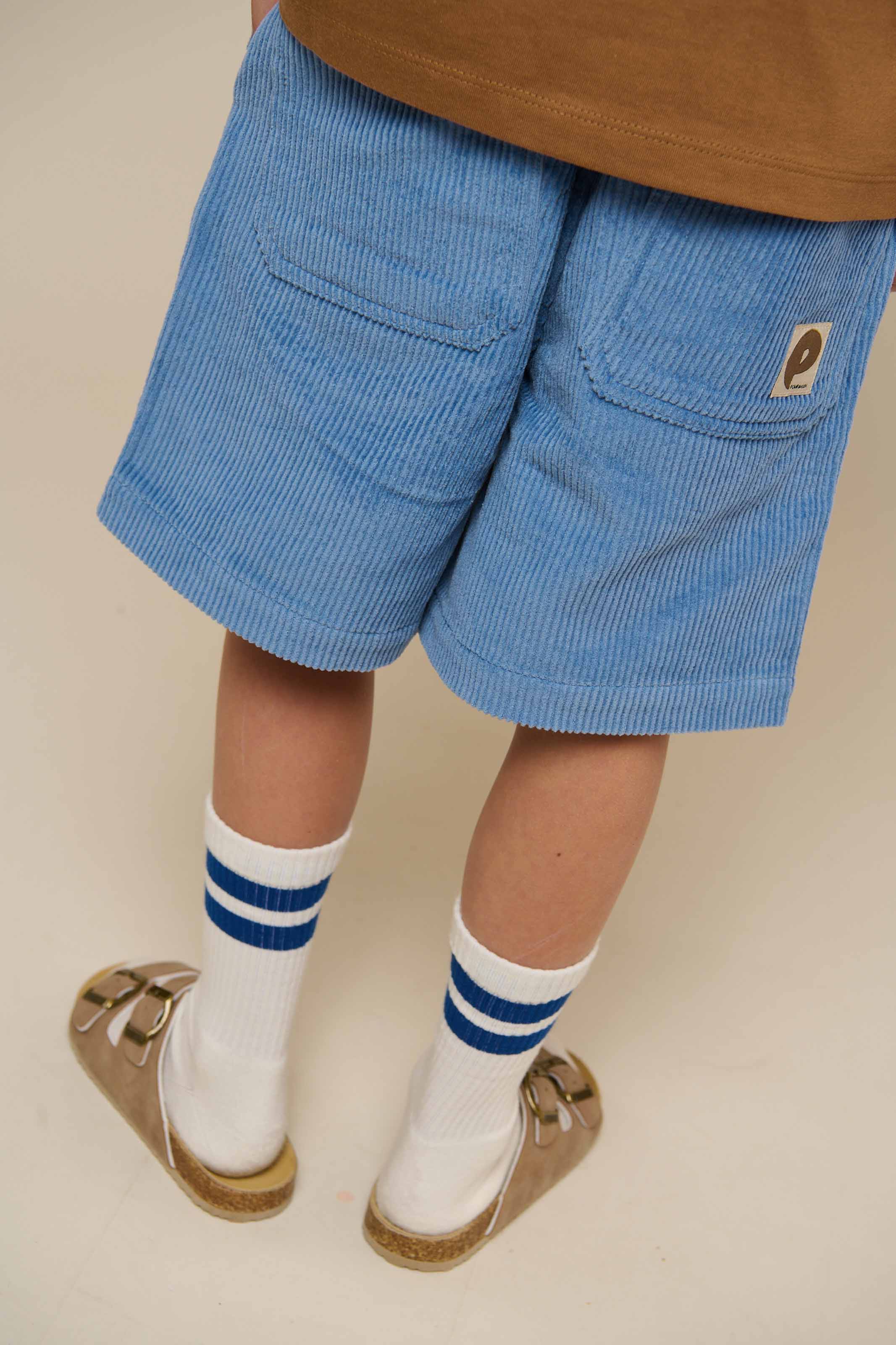 Pull-On Cord Shorts - Tween - Dusty Blue | 101101 Tobias