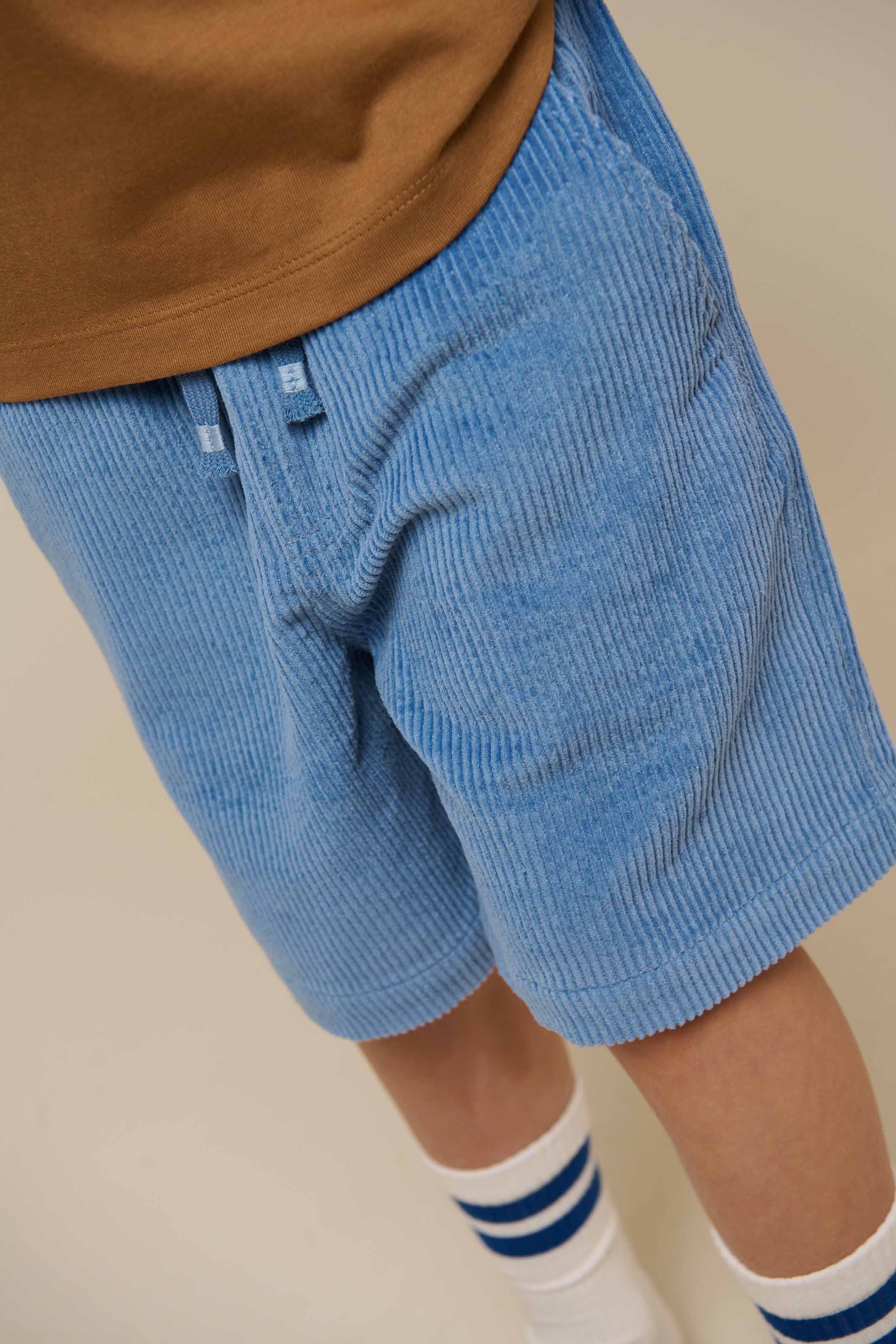 Pull-On Cord Shorts - Tween - Dusty Blue | 101101 Tobias