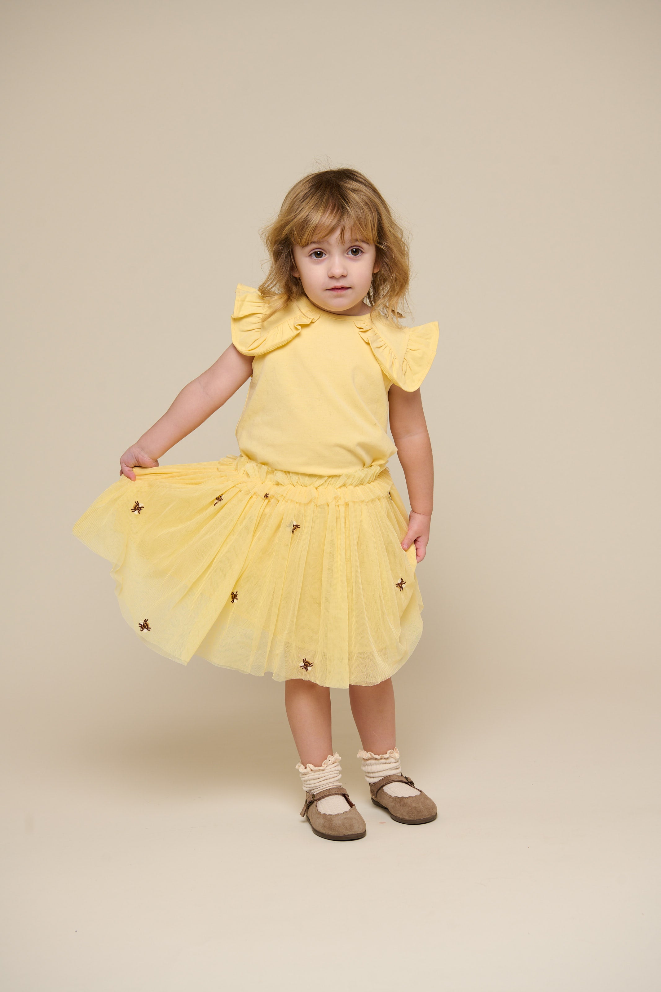 Jersey-Top mit Rüsche - Kids - Sunlight | 101265 Selma