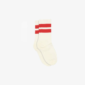 MP Retro Gestreifte Tennissocken - Kids - Cherry Red | 101349 MP Andy Socks