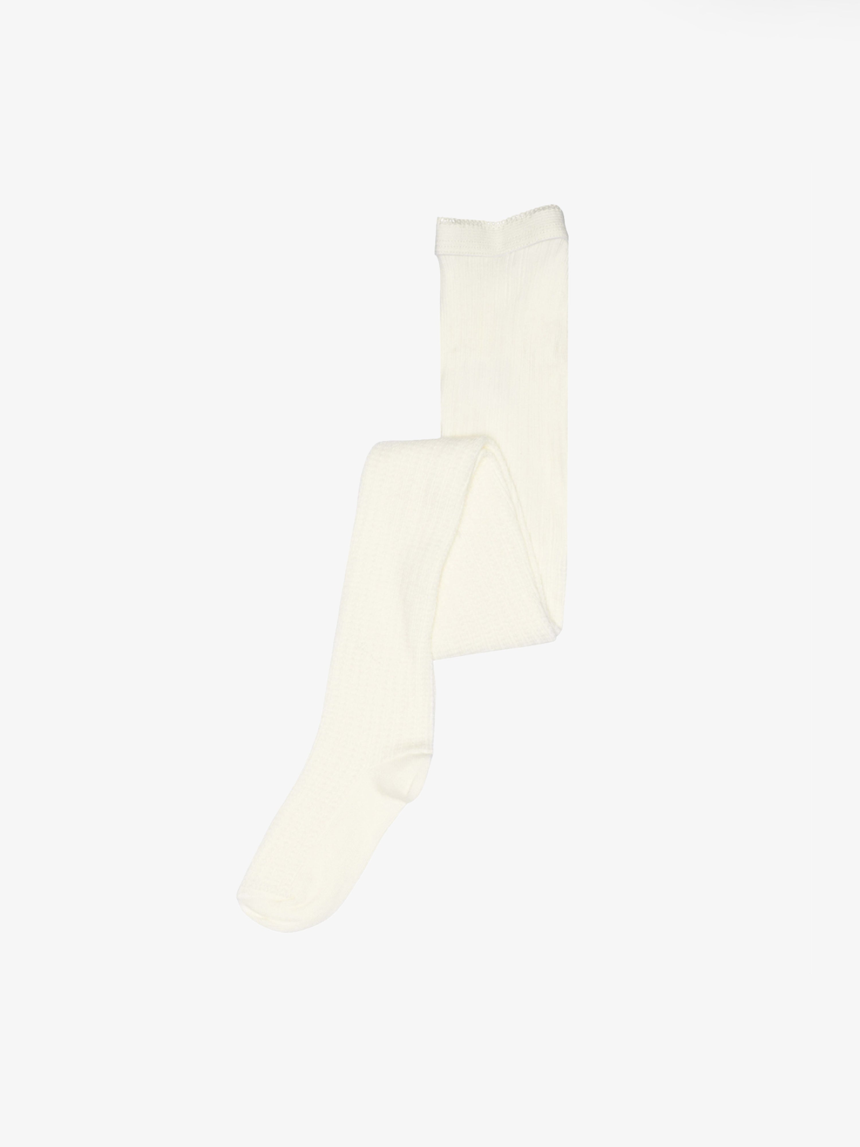 MP Baumwoll-Jacquard-Strickstrumpfhose - Kids - Offwhite | 101391 MP Inger tights