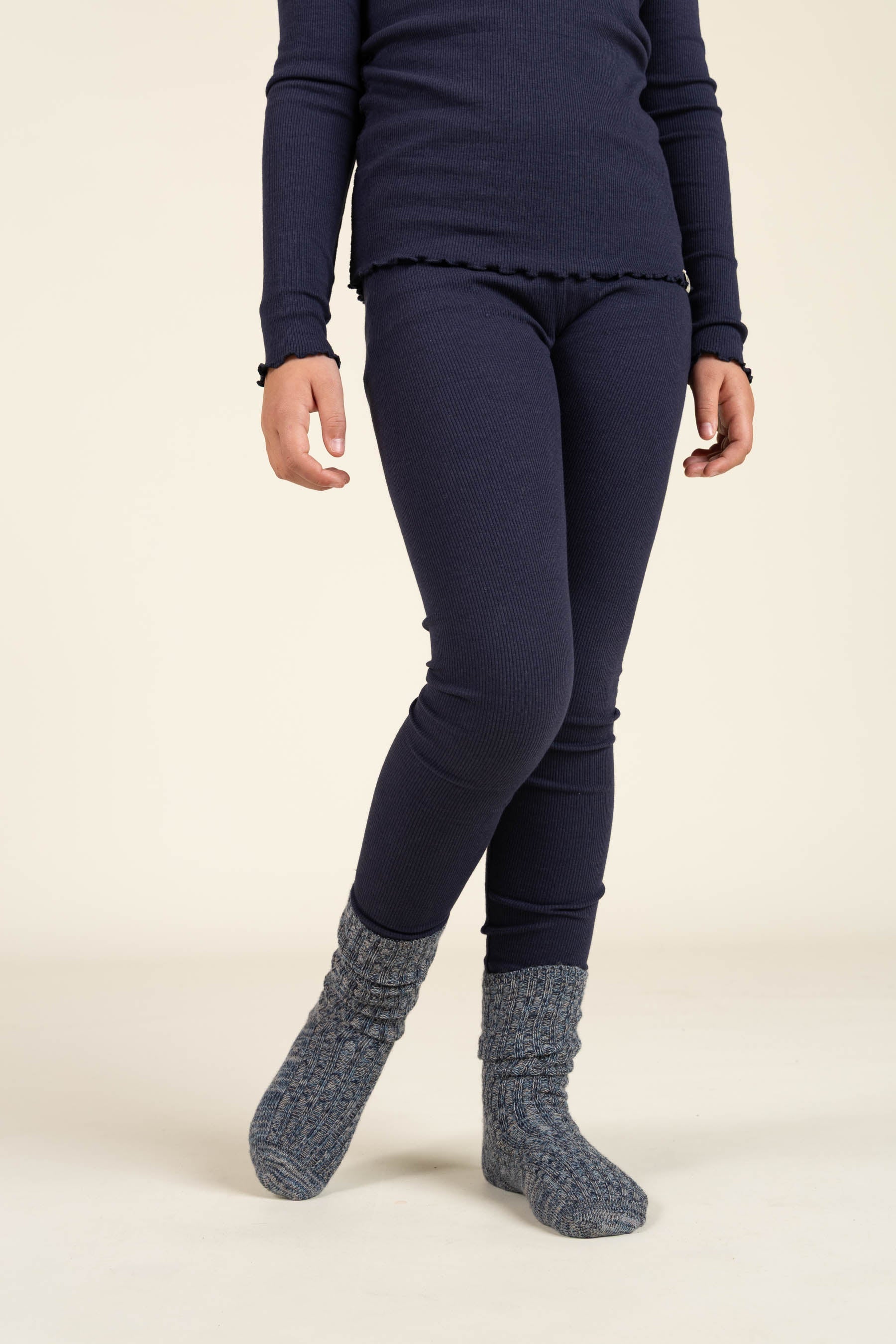 Leggings aus Modalripp - Tween - Navy | 100589 Mia