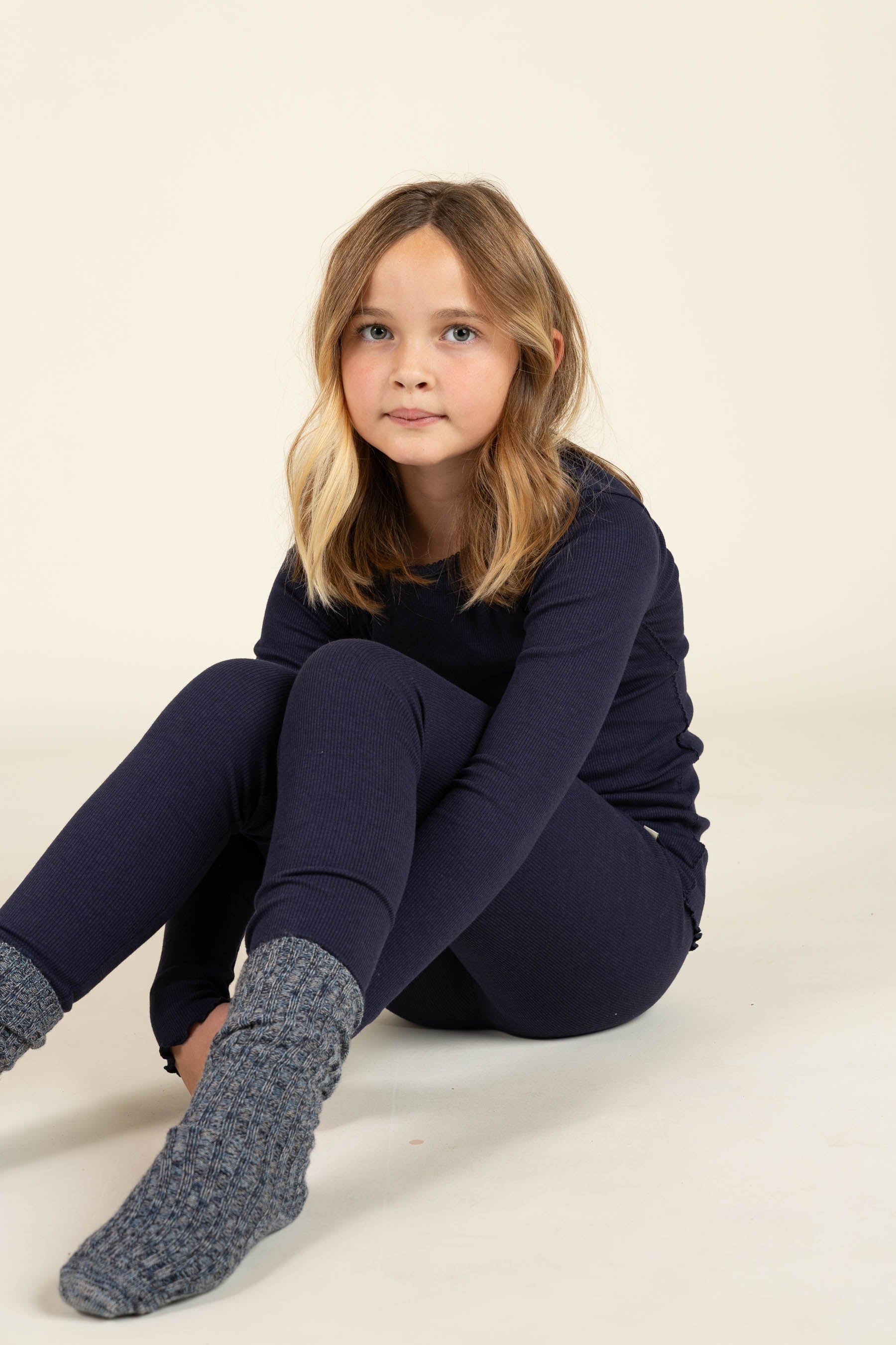 Leggings aus Modalripp - Tween - Navy | 100589 Mia
