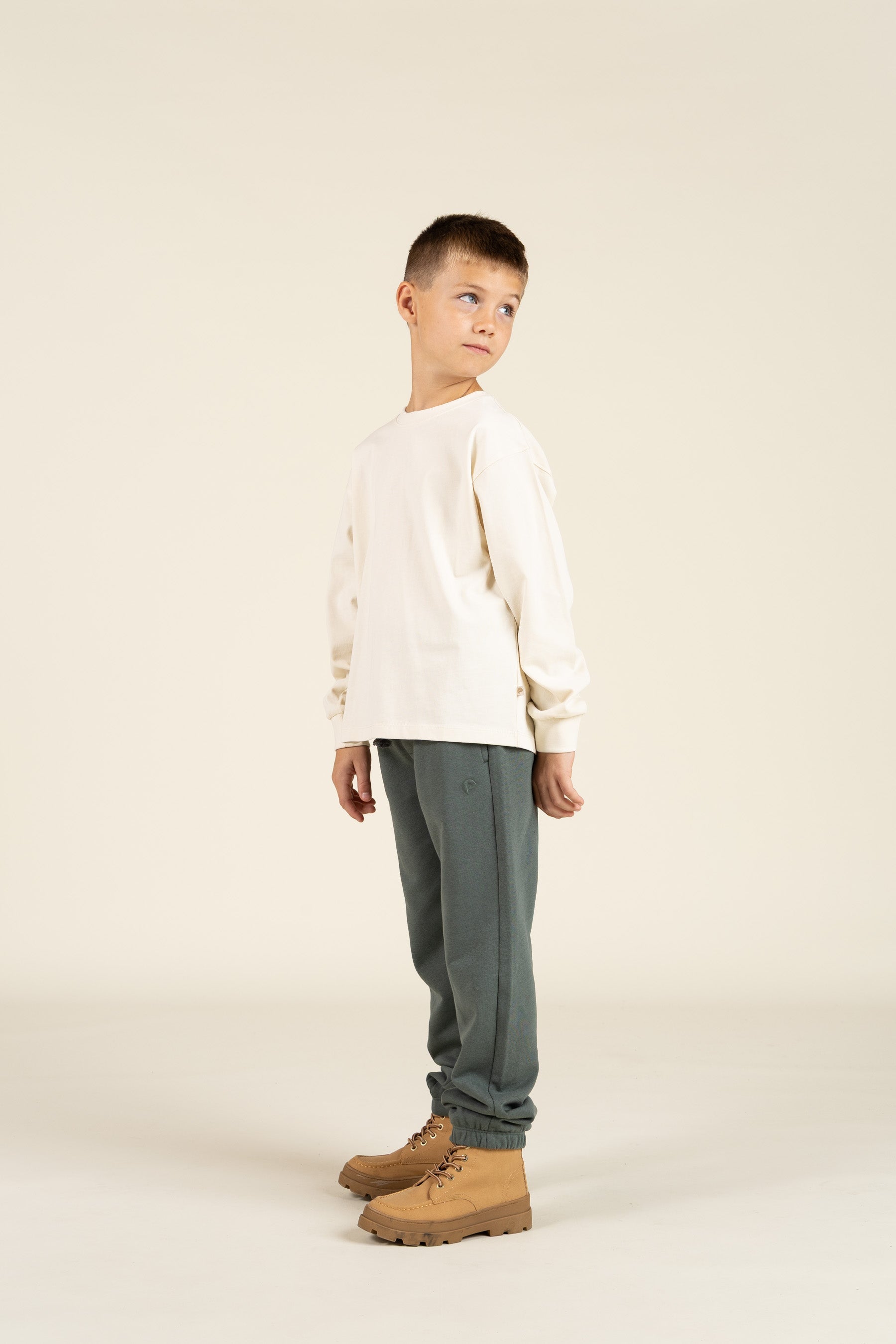 Übergroßes Heavyweight Langarm-T-Shirt - Tween - Off White | 100853 August
