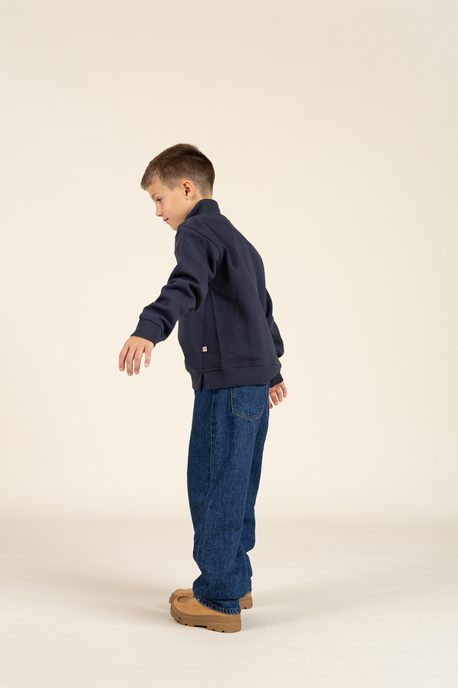 Sweatshirt mit halbem Reißverschluss - Tween - Navy | 100807 Tristan