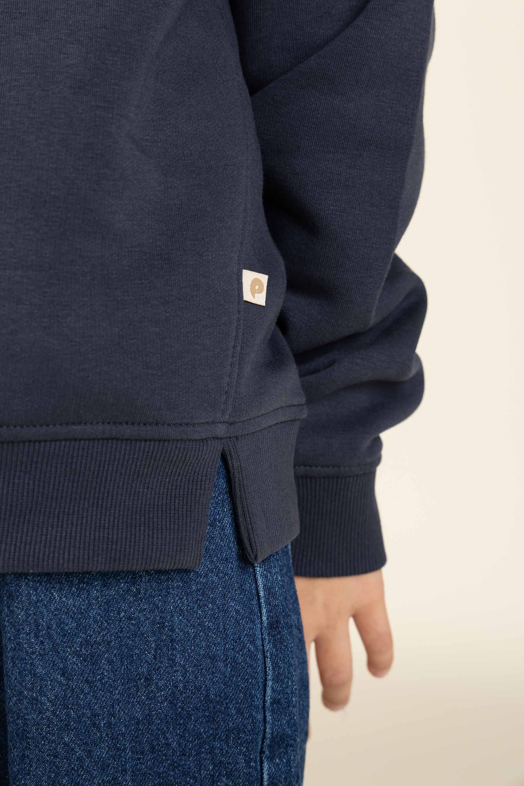 Sweatshirt mit halbem Reißverschluss - Tween - Navy | 100807 Tristan