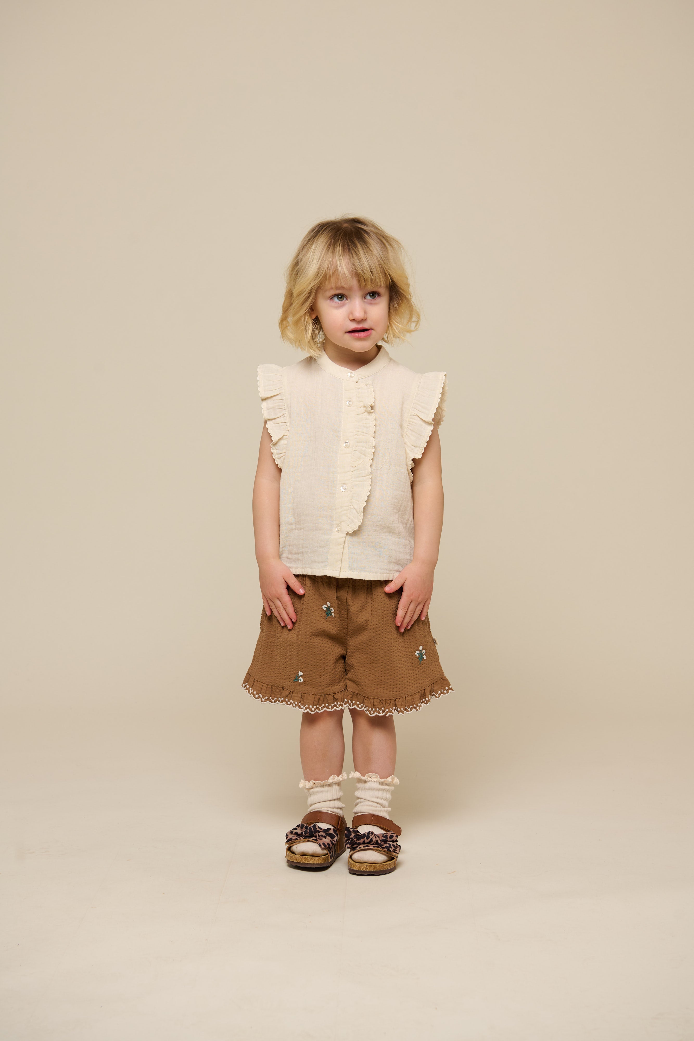 Ärmelloses Top aus Gaze - Kids - Off White | 100930 Jasmine