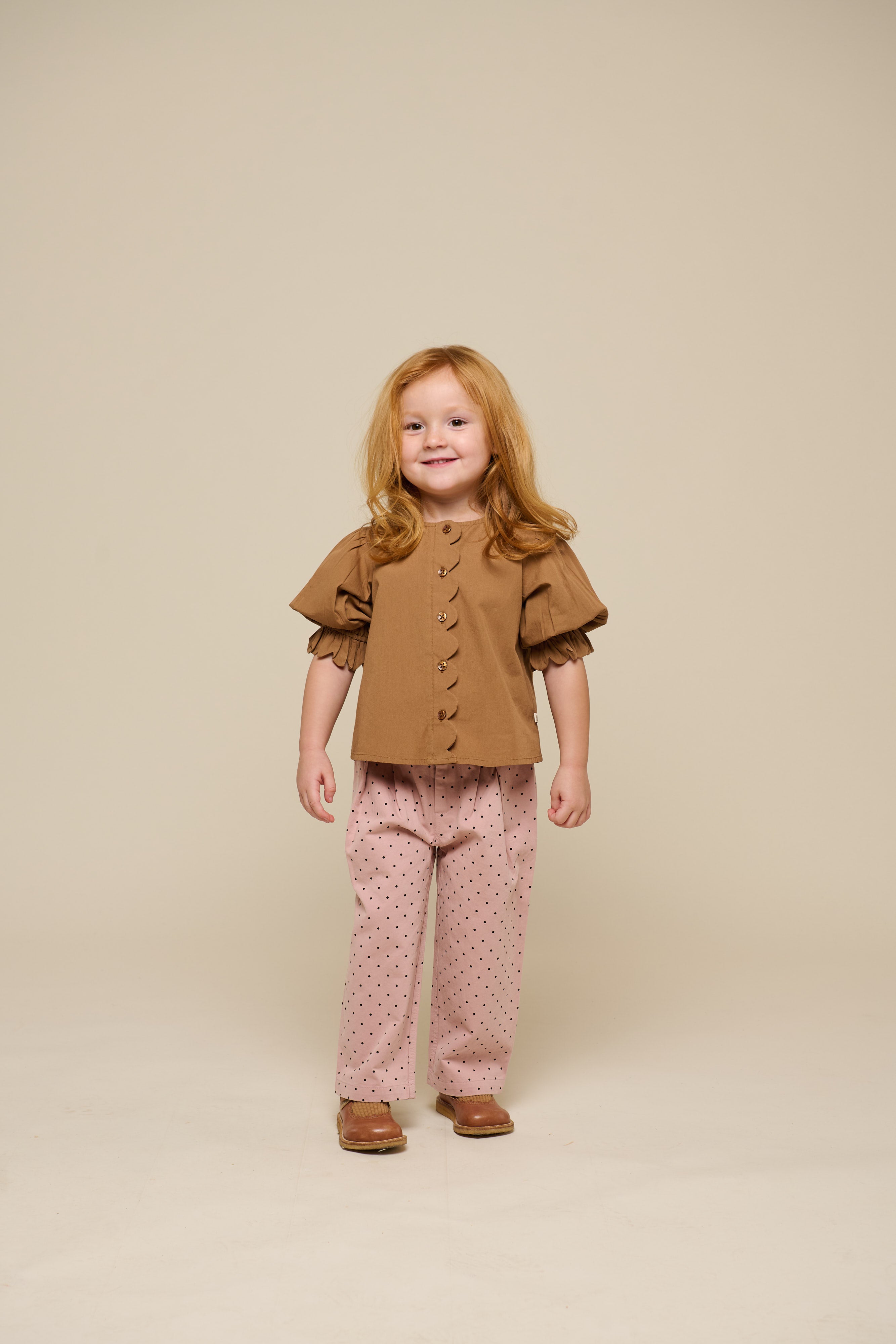 Twill-Hose mit Punkten - Kids - Rose | 100612 Iris