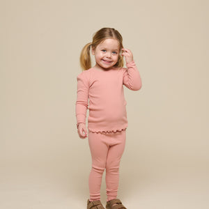 Modal-Ripp-Leggings - Kids - Rose Tan | 101322 Lottie