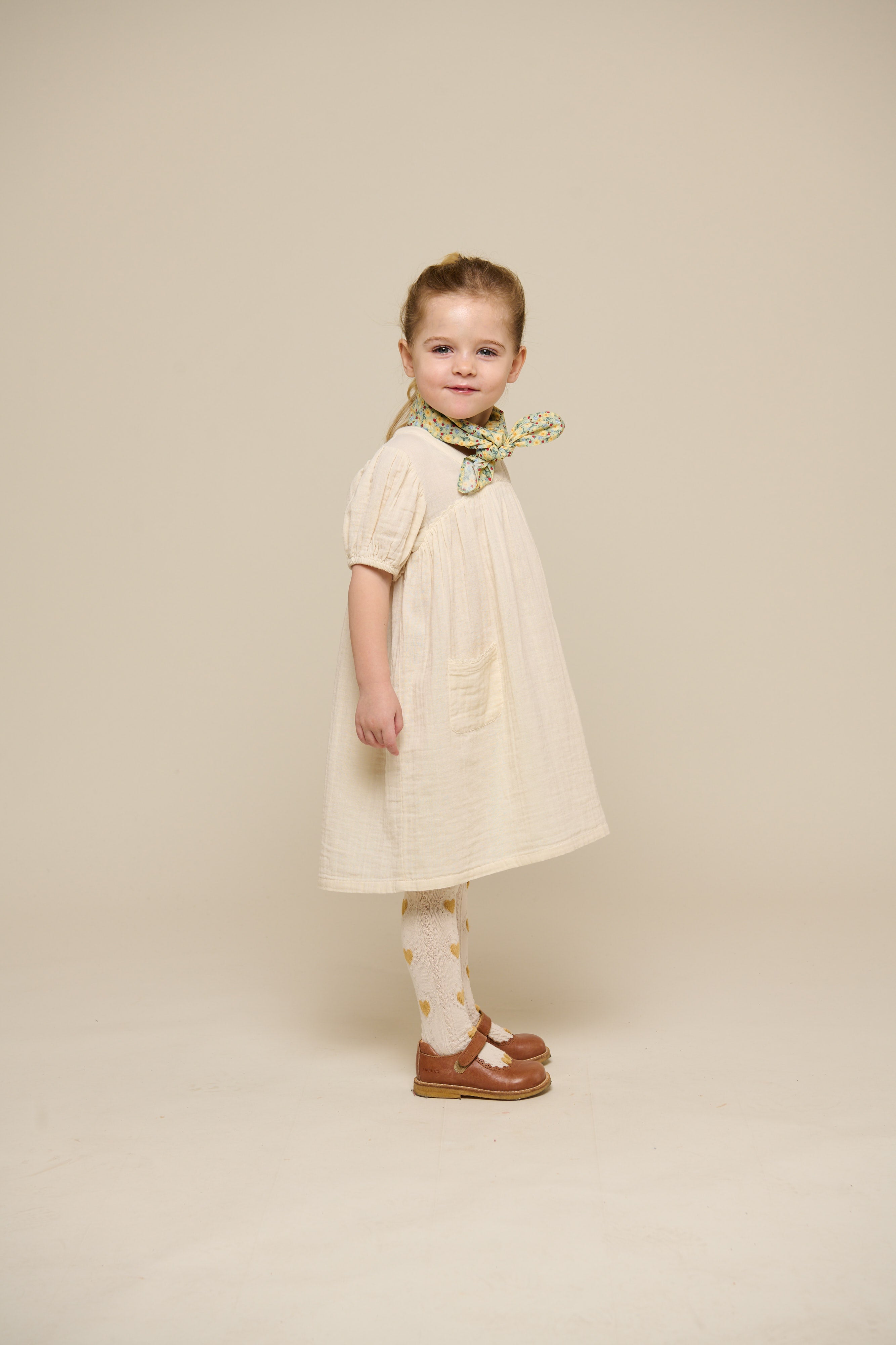Gaze Kleid - Kids - Off White | 100914 Jasmine