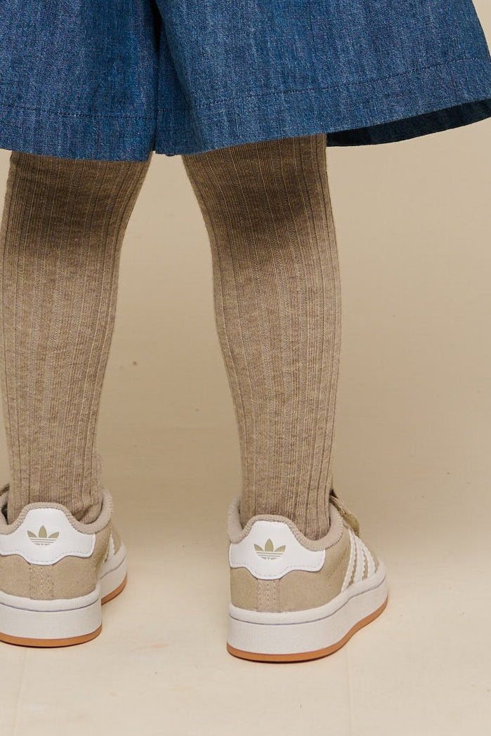 MP Baumwoll-Rippstrumpfhose - Tween - Light Brown Melange | 101396 MP Cotton Rib tights