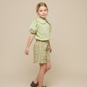 Blumenbedruckte Poplinshorts - Tween - Green | 100959 Poppy
