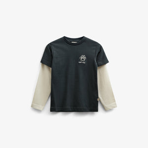 Boxy-T-Shirt mit zwei Ärmeln - Kids - Forest Green | 100840 Alex