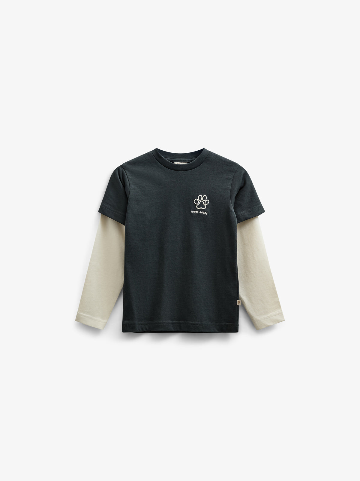 Boxy-T-Shirt mit zwei Ärmeln - Kids - Forest Green | 100840 Alex