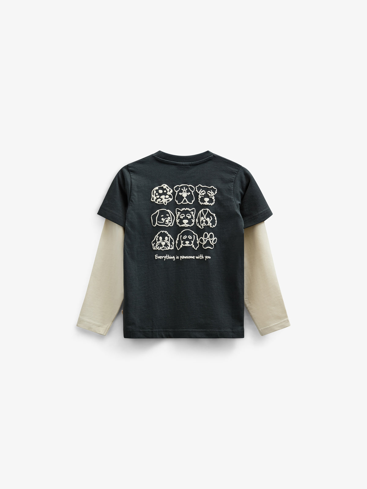 Boxy-T-Shirt mit zwei Ärmeln - Kids - Forest Green | 100840 Alex