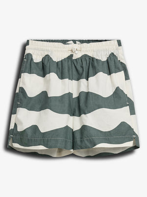 Popelineshorts mit Wellen - Petrol | 100113 Kean