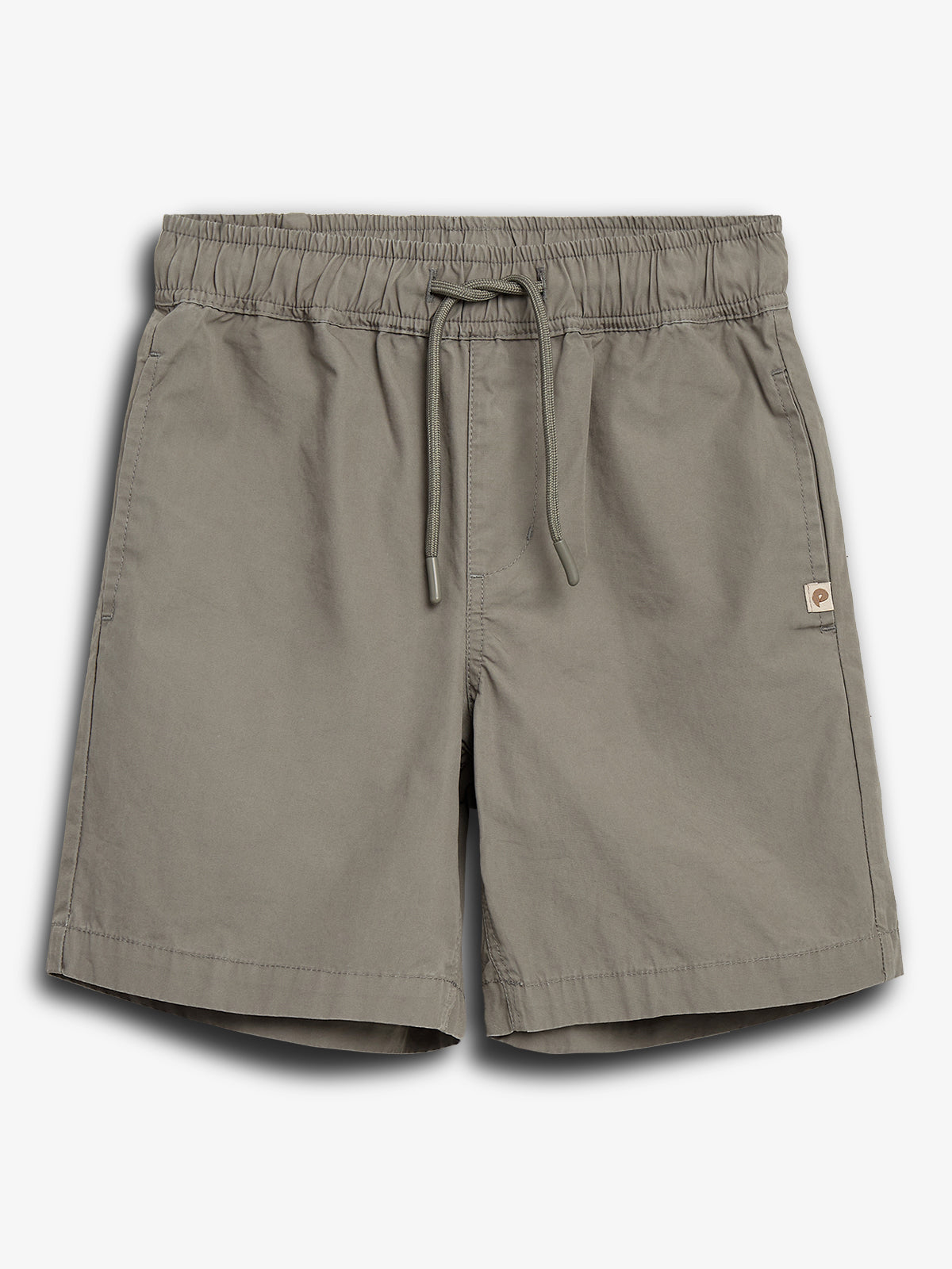 Popeline Shorts Solid- Green Smoke | 100137 Sixten
