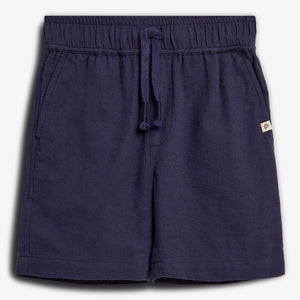 Baggy Leinen Shorts - Navy | 100189 Noah