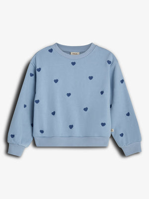 Sweatshirt mit Stickerei - Tween - Blue | 100414 Liva