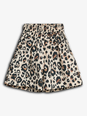 Baggy Popeline Shorts - Tween - Leopard print | 100222 Laura
