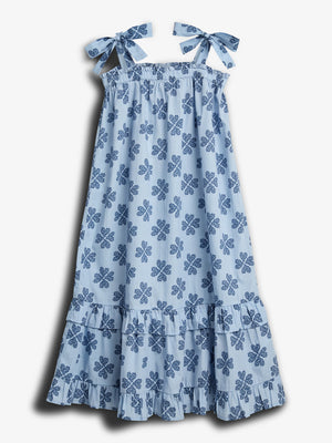 Herzmuster Maxikleid - Tween - Blue / Dusty Cobalt | 100233 Cloe