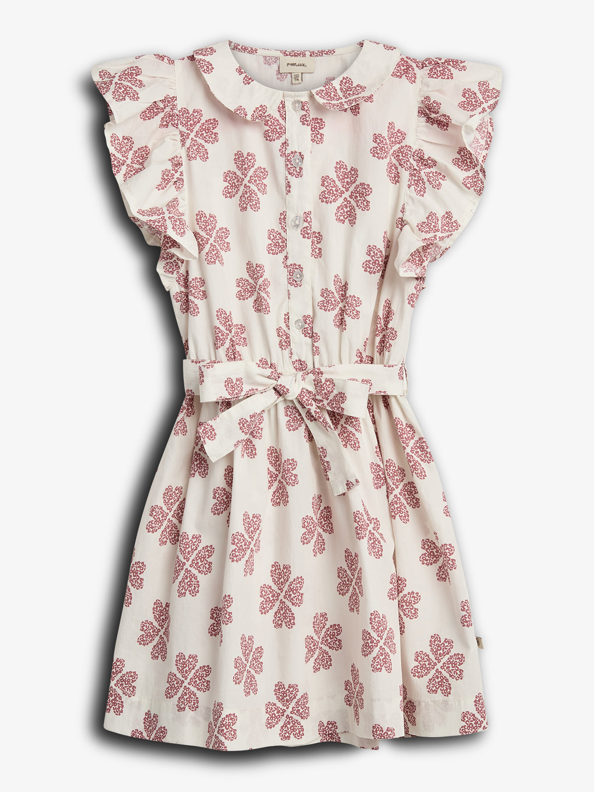 Herzdruck Hemdkleid - Off White / Blush | 100236