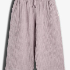 Verkürzte Musselinhose - Purple | 100242 Ella