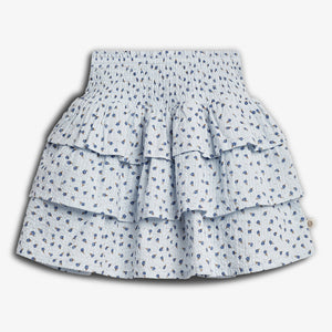 Blumenmuster Rüschenshirt - Blue Flower | 100303 Annie