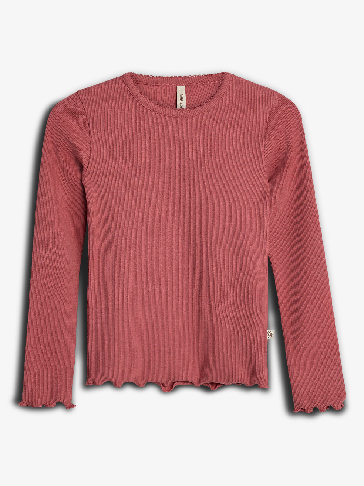 Modal-Ripp Langarm-T-Shirt - Blush | 100316 Fiona
