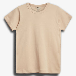 Tailliertes T-Shirt mit Picot-Stich - Light Rose | 100200 Tina