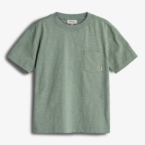 Slub Jersey T-Shirt mit Tasche - Tween - Green | 100408 Emil
