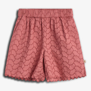 Schmetterlingsstickerei Shorts - Tween - Blush | 100437 Karla