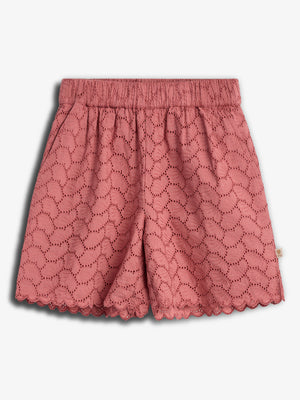 Schmetterlingsstickerei Shorts - Tween - Blush | 100437 Karla