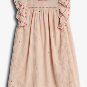 Kleid mit Kontraststickerei - Tween - Rose | 100479 Harper