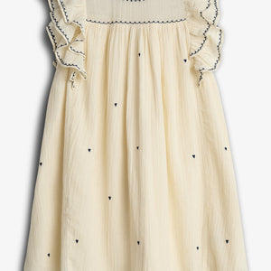 Kleid mit Kontraststickerei - Tween - Off White | 100481 Harper