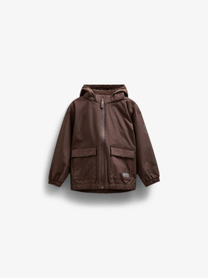 Shell Jacke mit Path-Tasche - Tween - Chocolate | 100500 Luke