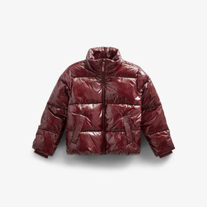 Glänzende Pufferjacke - Tween - Burgundy | 100531 Violet