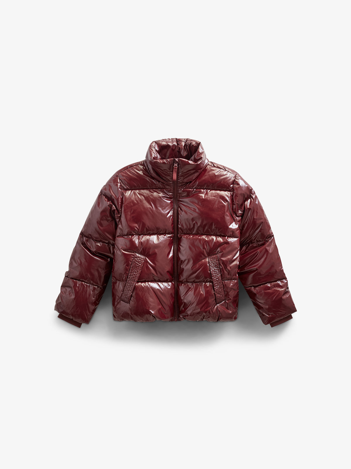 Glänzende Pufferjacke - Tween - Burgundy | 100531 Violet