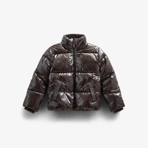 Glänzende Pufferjacke - Tween - Chocolate | 100532 Violet