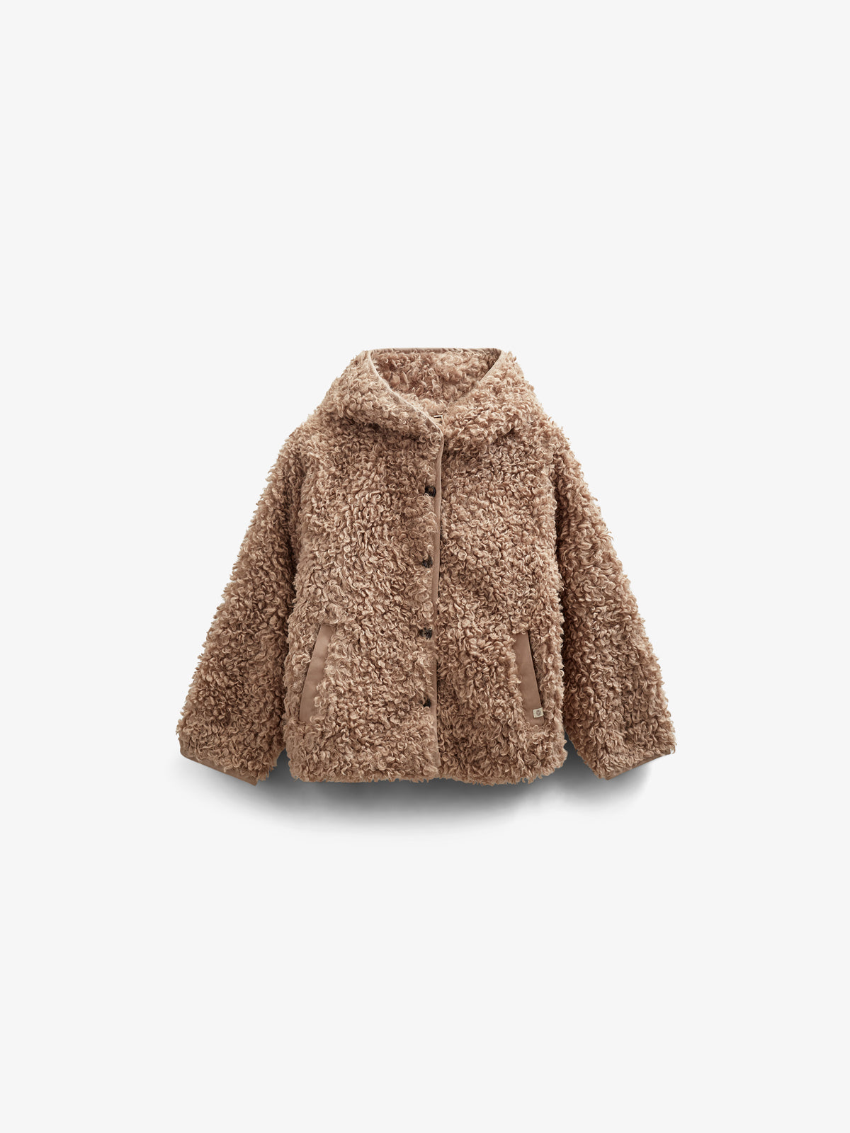 Teddy-Kapuzenjacke - Tween - Caffe Latte | 100548 Ellie