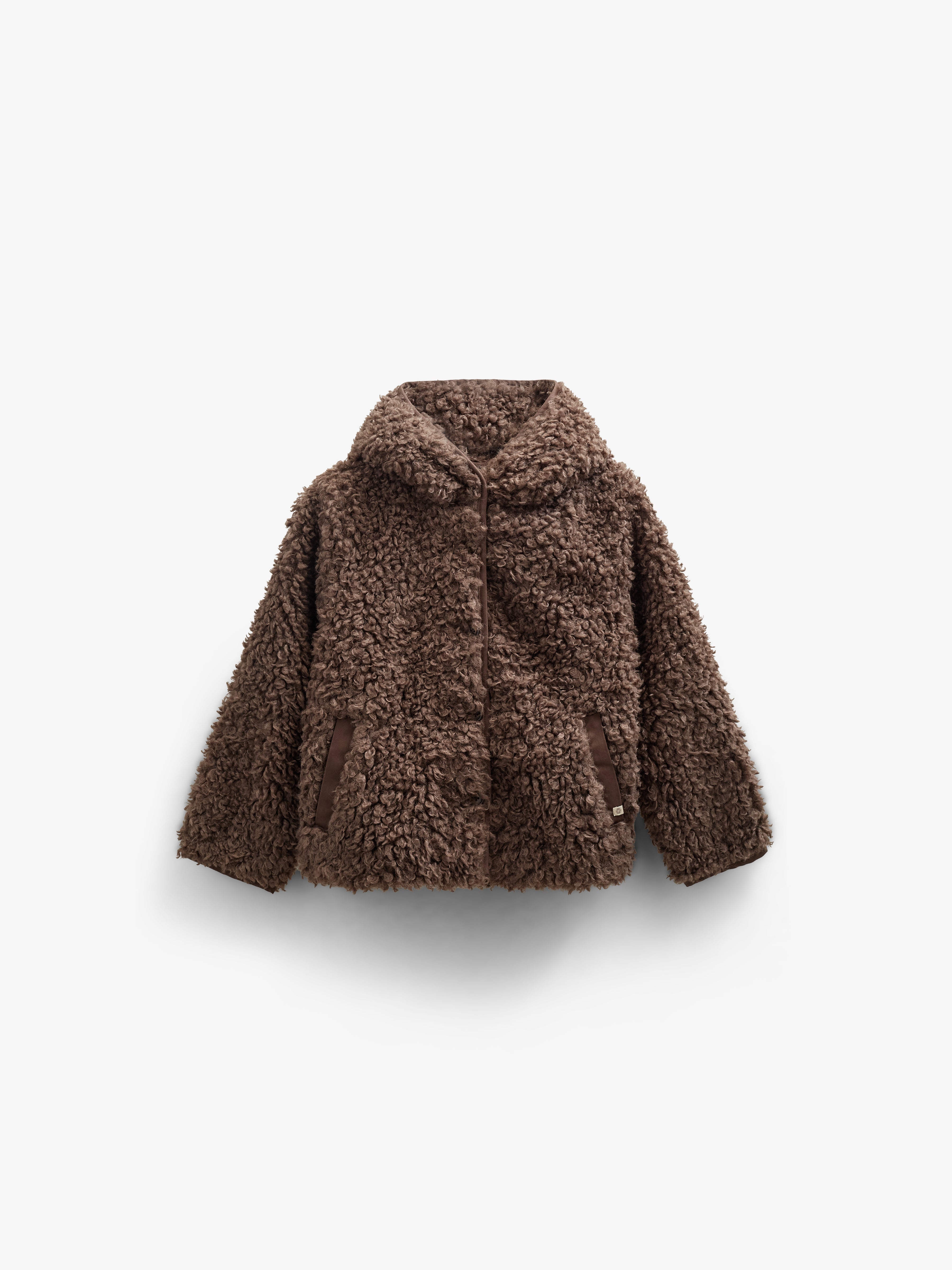 Teddy-Kapuzenjacke - Tween - Chocolate | 100549 Ellie