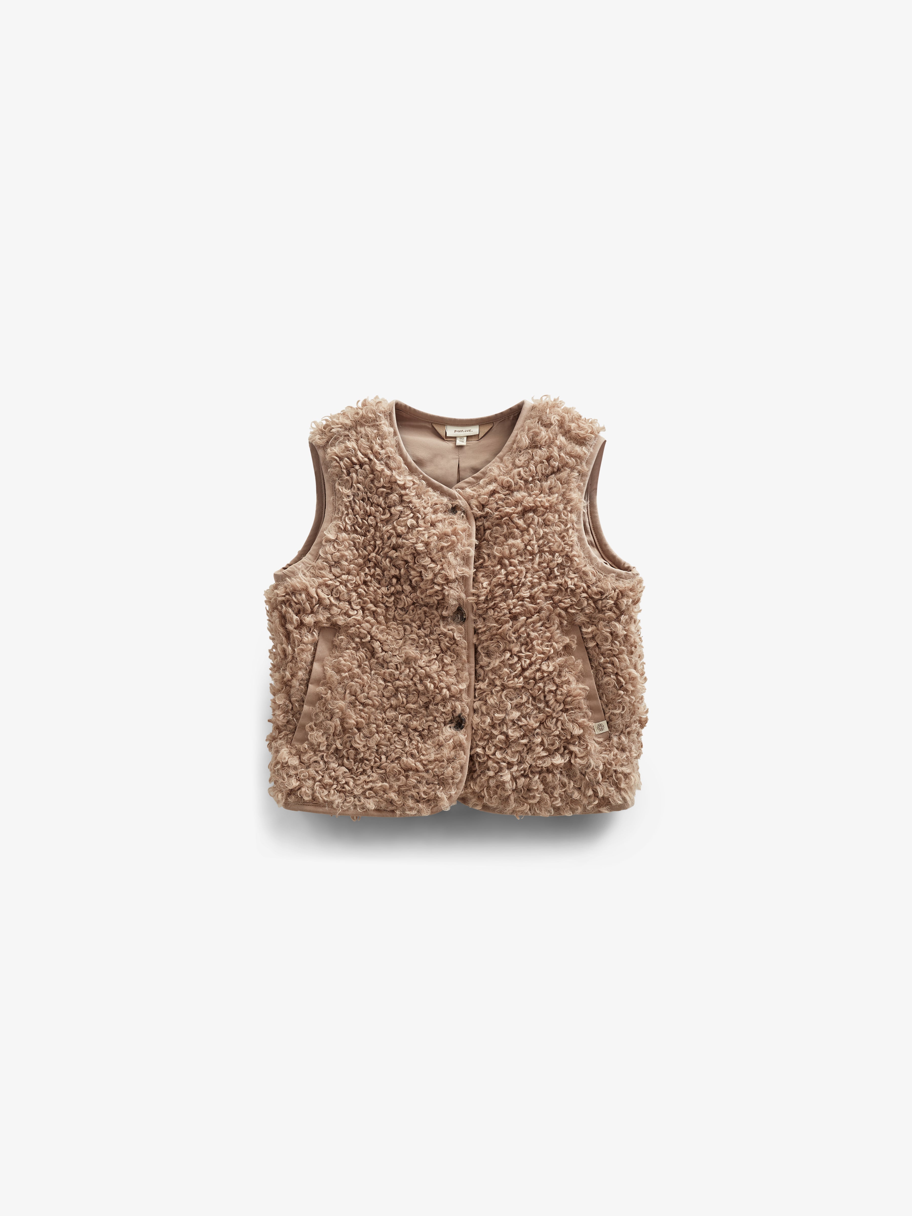 Teddy-Weste - Tween - Caffe Latte | 100551 Ellie