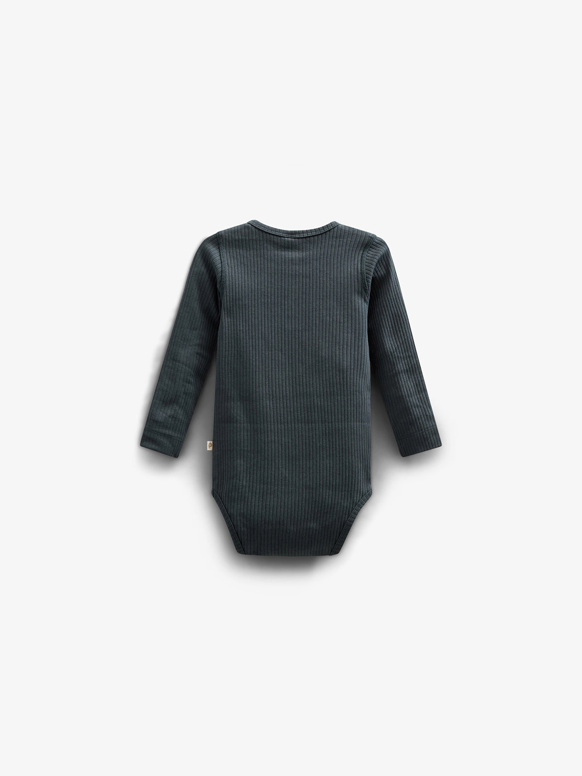 Langärmeliger Baumwoll-Ripp-Body - Kids - Forest Green | 100560 Manson
